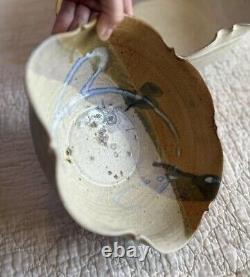 Vintage Hand Thrown Studio Pottery Nesting Bowls, Signed Set Of 3 in Earth Tones
