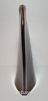 Vintage Handmade Harford Ceramic Studio Pottery Heart Vessel Vase