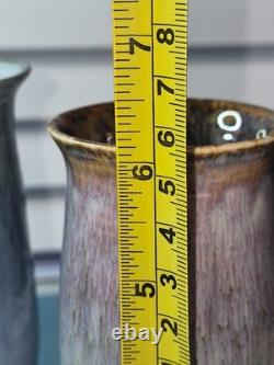 Vintage Handmade Studio Pottery Goblets 6 Piece Assorted Sizes Earth Tone