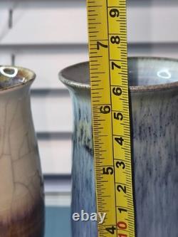 Vintage Handmade Studio Pottery Goblets 6 Piece Assorted Sizes Earth Tone