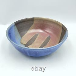 Vintage Hanselmann Studio Pottery Abstract 9-Inch Bowl New Mexico