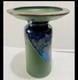 Vintage Herb Cohen Signed MCM Studio Pottery Mushroom Landscape Vase Chalice