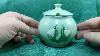 Vintage Holkham Snowdrop Hand Painted Studio Pottery Jam Pot