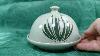 Vintage Holkham Snowdrop Studio Pottery Lidded Butter Dish