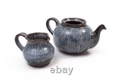 Vintage Irish Studio Pottery Tea Set Teapot Creamer Sugar Yvonne McEnnis Corofin