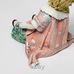 Vintage Italy Studio Pottery Porcelain Clown Figurines Signed Zampiva Set of 4