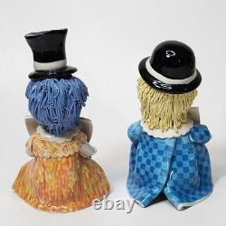 Vintage Italy Studio Pottery Porcelain Clown Figurines Signed Zampiva Set of 4