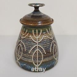 Vintage Jack Mason Studio Art Pottery Urn Petroglyphs