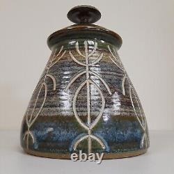 Vintage Jack Mason Studio Art Pottery Urn Petroglyphs