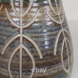 Vintage Jack Mason Studio Art Pottery Urn Petroglyphs