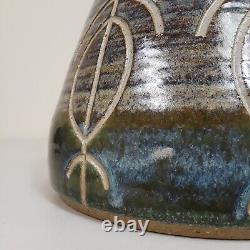 Vintage Jack Mason Studio Art Pottery Urn Petroglyphs