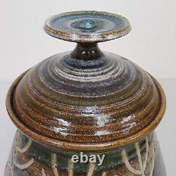 Vintage Jack Mason Studio Art Pottery Urn Petroglyphs