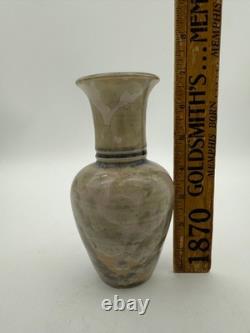 Vintage Jack & Shelly Feltman Studio Pottery Crystalline Glaze Vase Signed 1990