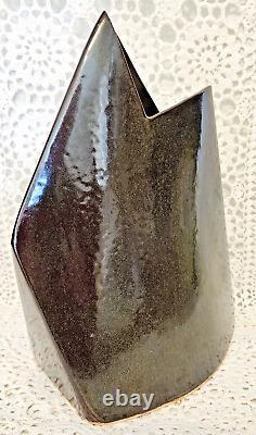 Vintage James Johnston Post Modern Angular Shaped Ceramic Vase