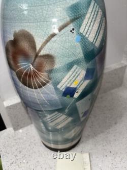 Vintage Jamie Davis Studio Pottery Art Vase 17.25 Floral