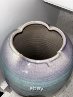 Vintage Jamie Davis Studio Pottery Art Vase 17.25 Floral