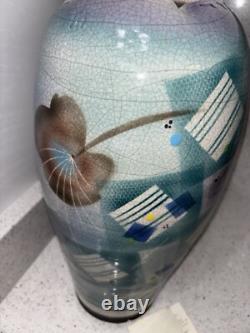 Vintage Jamie Davis Studio Pottery Art Vase 17.25 Floral