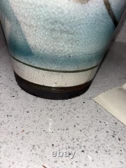 Vintage Jamie Davis Studio Pottery Art Vase 17.25 Floral
