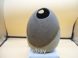 Vintage Jane Parshall Stoneware Studio Art Pottery Vase Akron Ohio Rare