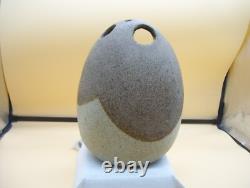 Vintage Jane Parshall Stoneware Studio Art Pottery Vase Akron Ohio Rare