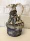 Vintage Jane Reuter Hitzeman Signed Studio Pottery Abstract Decorated Pitcher