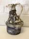 Vintage Jane Reuter Hitzeman Signed Studio Pottery Abstract Decorated Pitcher