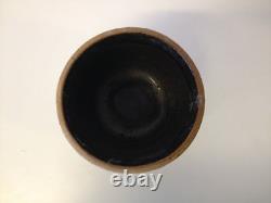 Vintage Jane Reuter Hitzeman Signed Studio Pottery Barrel Form Vase