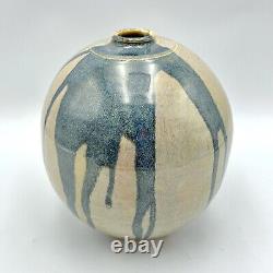Vintage Jane Sinauer Studio Pottery Vase Vessel Massachusetts Artist Abstract