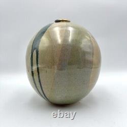 Vintage Jane Sinauer Studio Pottery Vase Vessel Massachusetts Artist Abstract