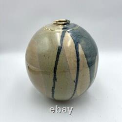 Vintage Jane Sinauer Studio Pottery Vase Vessel Massachusetts Artist Abstract