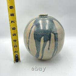 Vintage Jane Sinauer Studio Pottery Vase Vessel Massachusetts Artist Abstract
