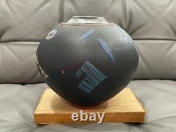 Vintage Janet Belden Signed Art Pottery Ceramic Vase Abstract Geometric Designs