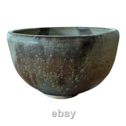 Vintage Japanese Asian Studio Pottery Wabi-Sabi Ceramic Glazed Chawan Tea Bowl