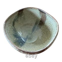 Vintage Japanese Asian Studio Pottery Wabi-Sabi Ceramic Glazed Chawan Tea Bowl