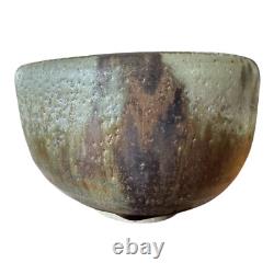 Vintage Japanese Asian Studio Pottery Wabi-Sabi Ceramic Glazed Chawan Tea Bowl