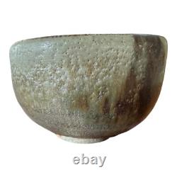 Vintage Japanese Asian Studio Pottery Wabi-Sabi Ceramic Glazed Chawan Tea Bowl