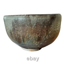 Vintage Japanese Asian Studio Pottery Wabi-Sabi Ceramic Glazed Chawan Tea Bowl