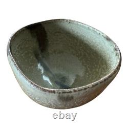Vintage Japanese Asian Studio Pottery Wabi-Sabi Ceramic Glazed Chawan Tea Bowl