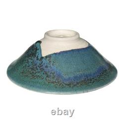 Vintage Japanese Makoto Yabe Studio Pottery Metallic Glaze Tea Bowl Signed