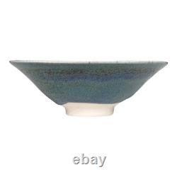 Vintage Japanese Makoto Yabe Studio Pottery Metallic Glaze Tea Bowl Signed