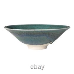 Vintage Japanese Makoto Yabe Studio Pottery Metallic Glaze Tea Bowl Signed