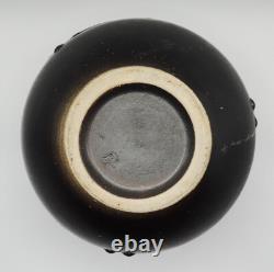 Vintage Japanese Studio Art Pottery Large Mid Century Drip Glaze Vase Signed