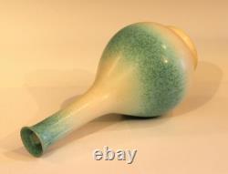 Vintage Japanese Studio Pottery Crystalline Ikebana Zen Bud Bottle Signed Vase