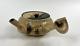Vintage Japanese Studio Pottery Handmade Tokoname Stoneware Teapot Crackle Glaze