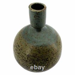 Vintage Japanese Studio Pottery Vase Signed Mashiko Shigaraki Style 6