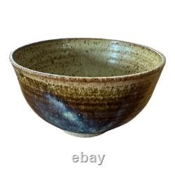 Vintage Japanese Studio Pottery Wabi-Sabi Glazed Chawan Tea Bowl