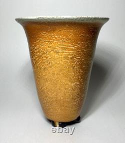 Vintage Japanese Style Studio Art Pottery 3-Foot Vase