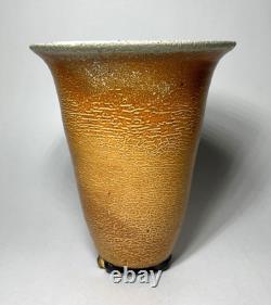 Vintage Japanese Style Studio Art Pottery 3-Foot Vase