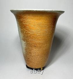 Vintage Japanese Style Studio Art Pottery 3-Foot Vase