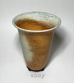 Vintage Japanese Style Studio Art Pottery 3-Foot Vase